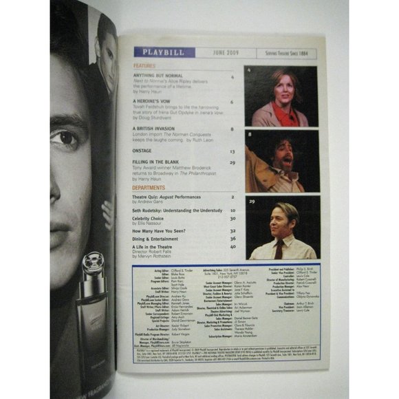 Billy Elliot Playbill 2009 Imperial Theatre Flyer Ticket Photo of David Alvarez - Picture 6 of 11